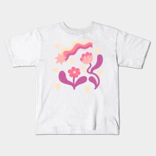 Flowers and Stars Kids T-Shirt